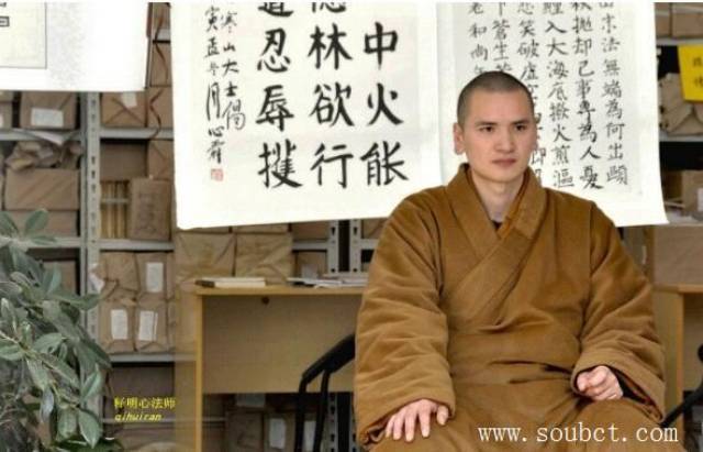中国最帅的和尚释明心,大耳垂佛相十足