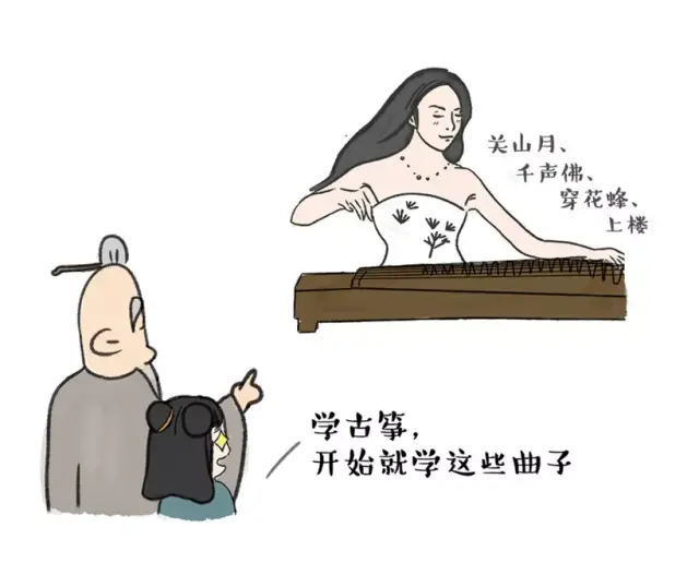 五分钟漫画古筝史(一):为什么学古筝的气质都辣么好?