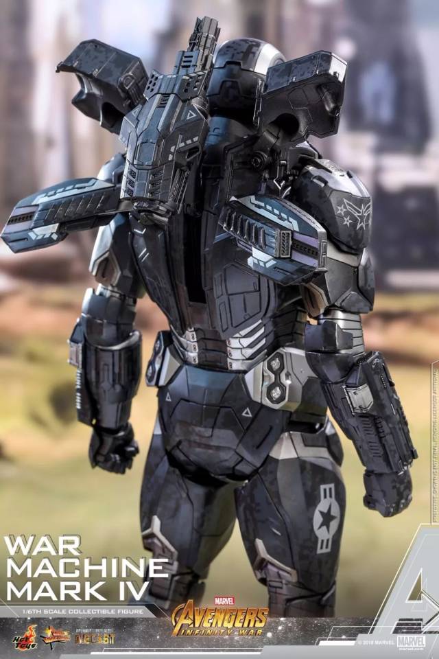 新品预定 hottoys 1/6 压铸合金 mms499d26 复联3 战争机器mk4