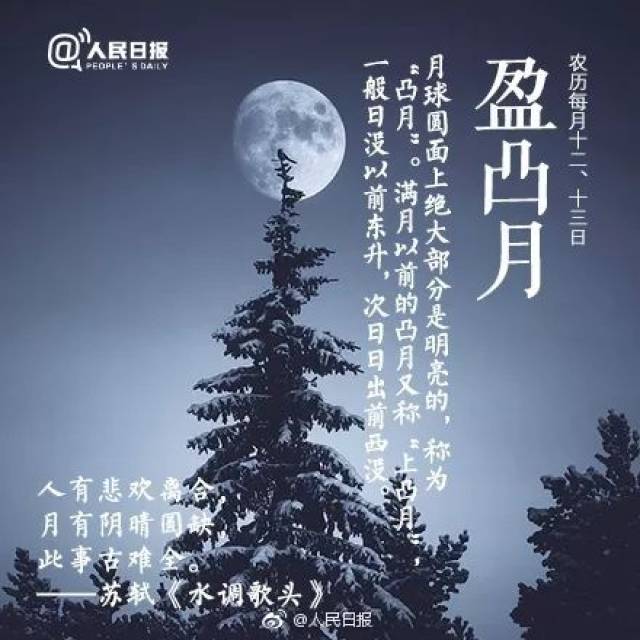 新月,上弦月,满月,残月……在诗词中是什么样的?