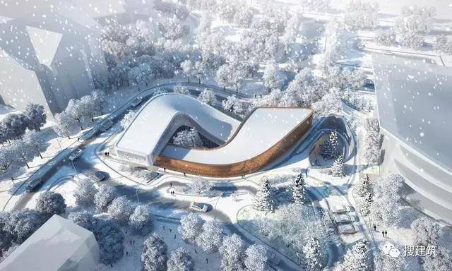 2022年冬奥会张家口崇礼滑雪场信息中心效果图公布