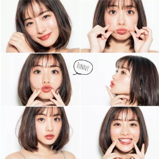 除了日常护肤,石原里美的妆容和造型都是自己摸索出来的