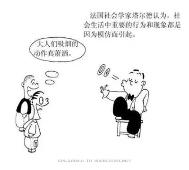 一组反映社会心理的漫画