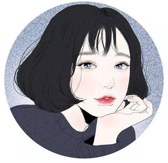 好好看的插画小姐姐头像,创意插画高清手机壁纸图片