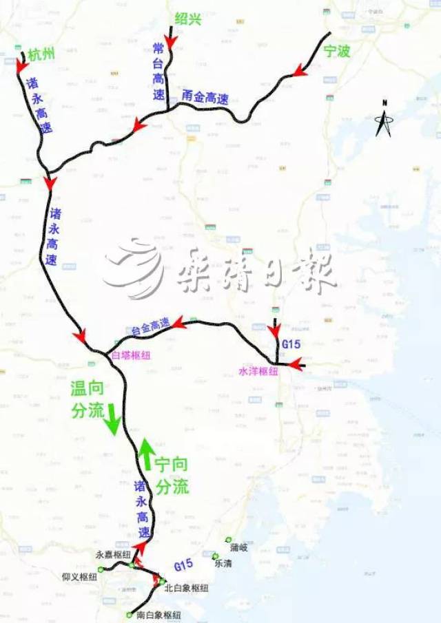 温州市域外围分流线路图