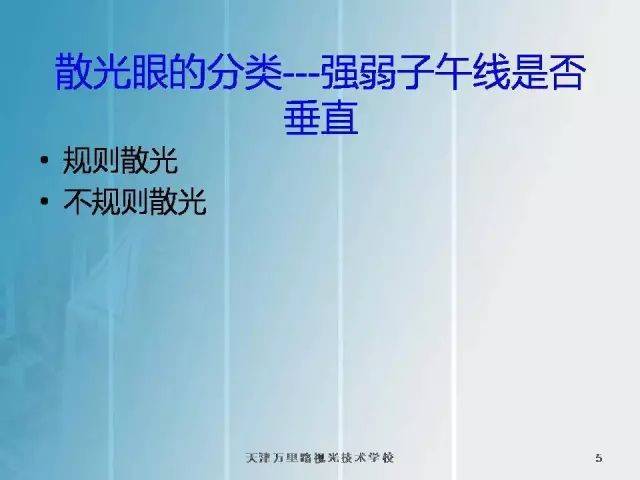 我们再把规则散光进行分类,通过看强子午线在哪个方向,又分为顺规散光