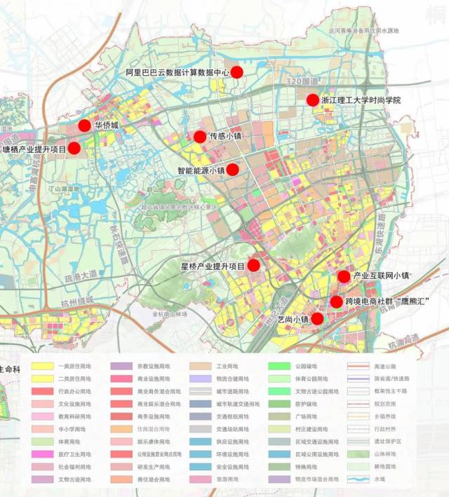 杭州市余杭分区规划(2017-2020)征求公布,大临平北都有哪些规划