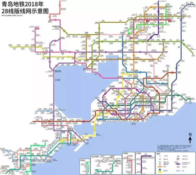 截止至目前,青岛地铁在建线路共有6条,13号线预计今年年底开通,8号线