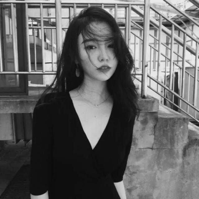 女生头像,酷酷的黑白头像