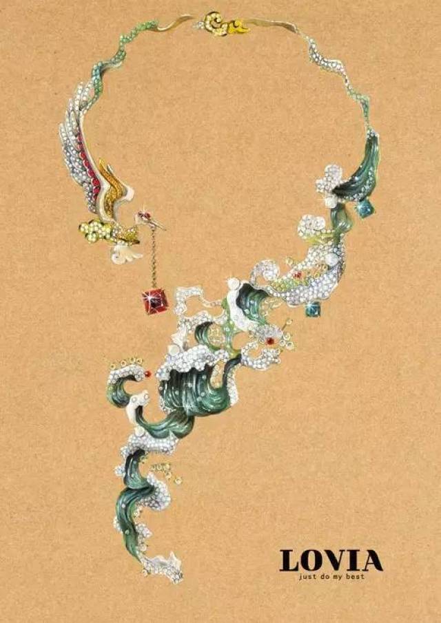 90后美术生,高级定制珠宝设计师,人美如画,作品如诗