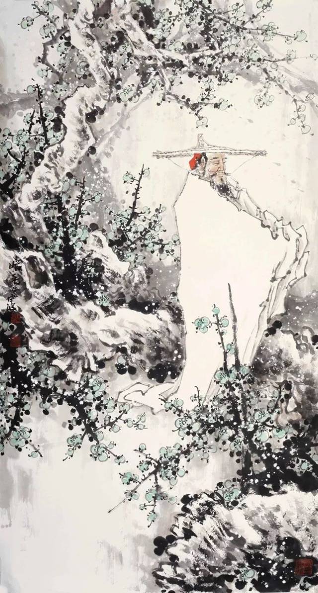 《竹林七贤图》 367cm x 145cm