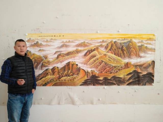 国画山水古朴淡雅,山水画家王宁山水画极富意境