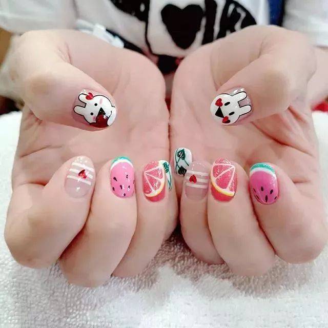 美甲| 超级可爱的小兔几美甲合辑!