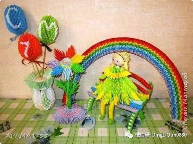三角插手工孔雀阿狸天鹅茶具生日蛋糕等图解教程
