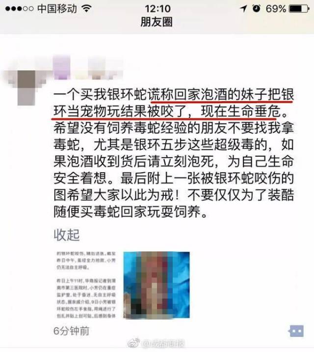 网购毒蛇被咬死，谁之过