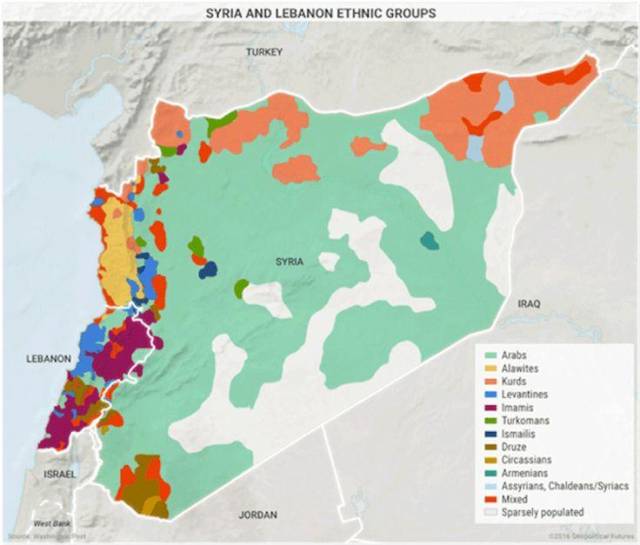 他们在大叙利亚地区按照宗教分布划分了行政区划,这无疑加剧了不同