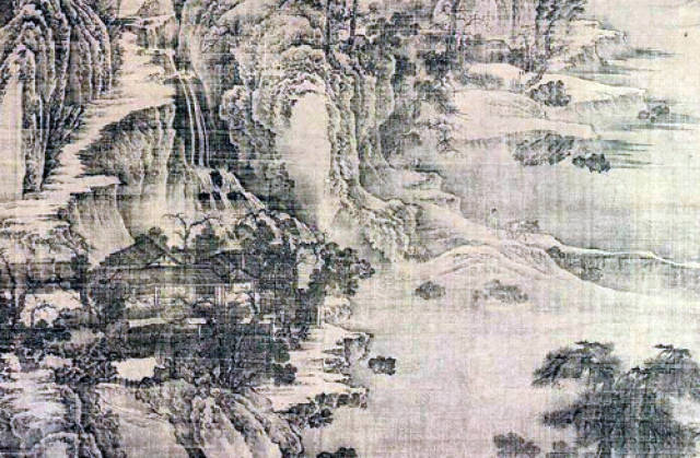 以荆浩为代表的北方山水,表现崇山峻岭对后世山水绘画影响深远