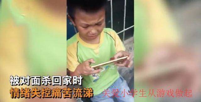 最近网友爆出一名小学生在玩王者荣耀的时候
