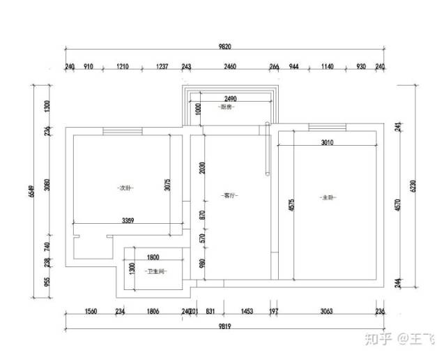 西安52平两居室没有洗手池的房子的改造方案