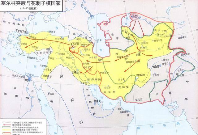 这里又兴起了一个新的王朝——花剌子模国,其强盛时期囊括中亚河中