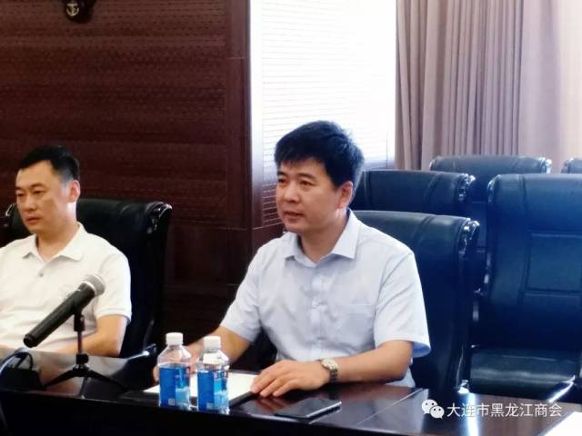 【商会动态】辽阳灯塔市副市长杜玉虎率外经贸局来连考察我商会会长