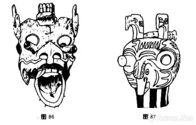 从三星堆青铜人面像说