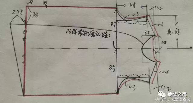 夏季文艺气质的复古盘扣中袖宽松上衣裁剪图,你穿很好看!