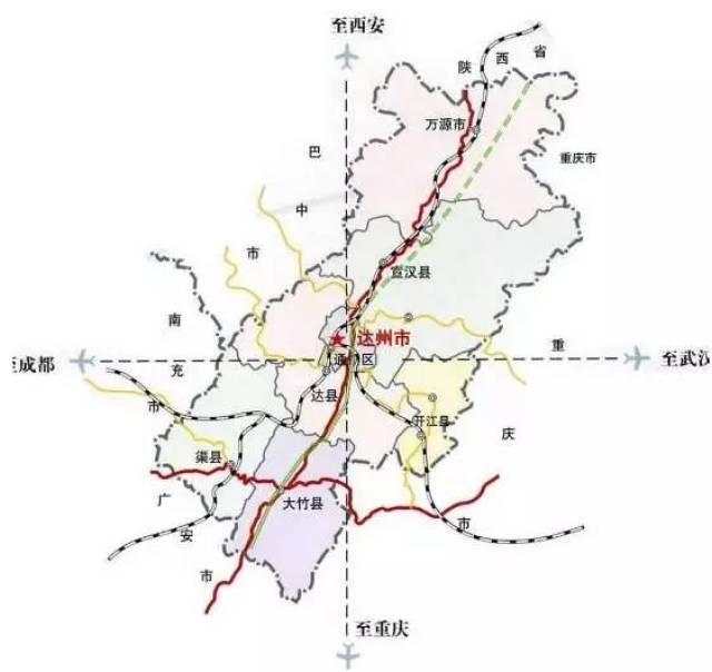 大武汉三大经济区的重要连接带,是四川对外开放的东大门和通江达海的