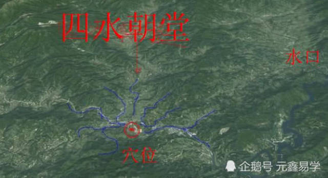 少祖落脉过峡是丙龙,入首是庚龙,这说明龙水穴同是地元,一卦淳清.