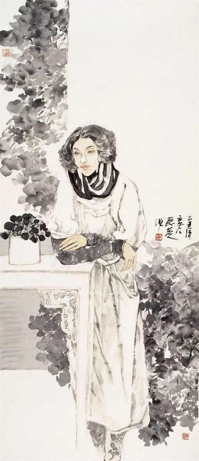 灵秀之美|蔡葵现代水墨人物画赏析