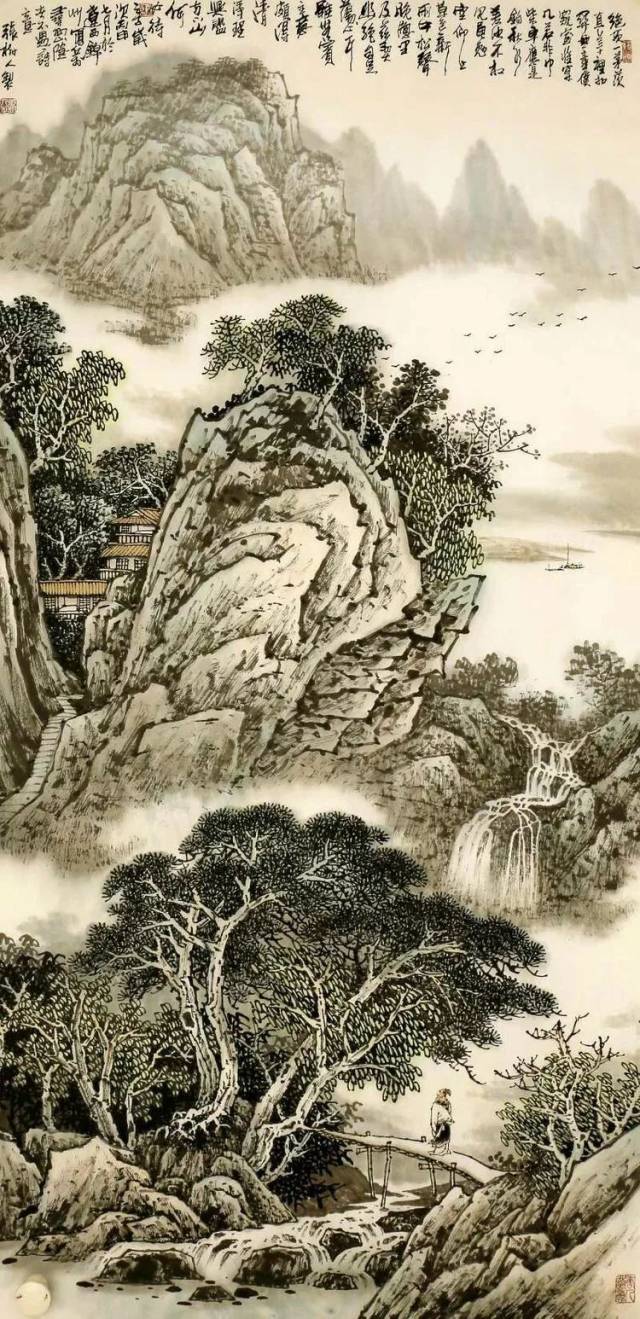 书画家专栏│黑山著名画家张树人系列作品