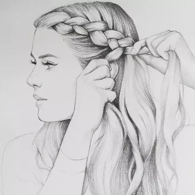 绘画教程 | 头发的画法，这样画头发才逼真又好看!