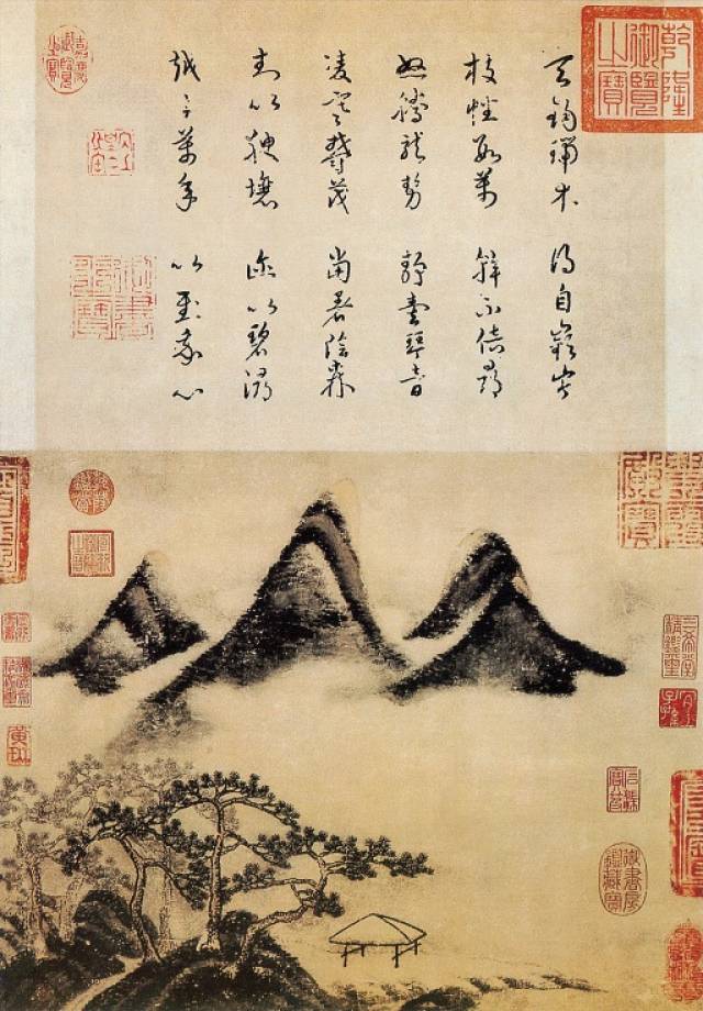 著有 《画史》,《书史》等.米芾的山水出自董源,天真烂漫,不求工细.