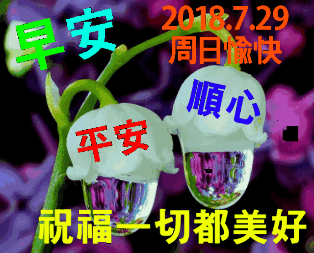 2018特别漂亮早上好问候动态表情图片 最美早安问候语