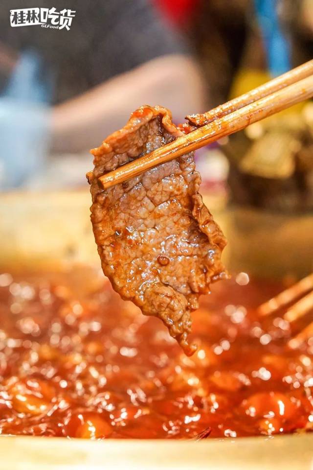 牛肉片扎实腌制到位 所以味道都