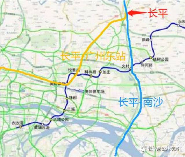 同时,长岭居西部规划了2条高速地铁,建设时序为2020-2024年.