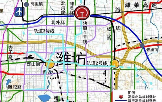 地理答啦:潍坊北站的位置为什么离潍坊市区这么远?