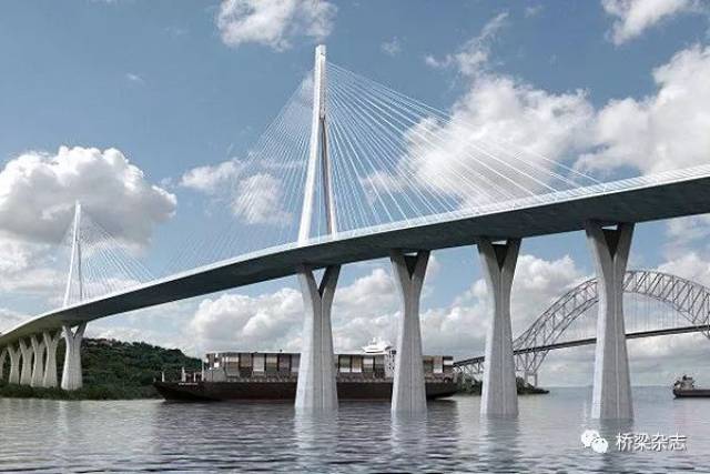中企中标巴拿马跨运河大桥项目、彭山岷江大桥