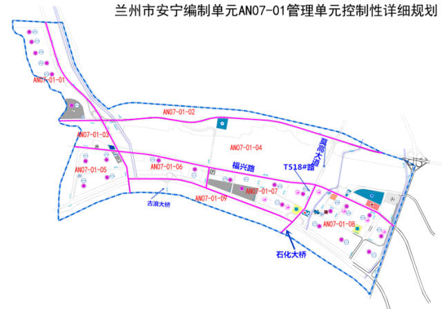 兰州石化黄河大桥南侧(西固方向)与t065#路相连,北侧(安宁方向)与t518