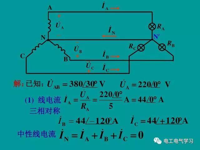 三相电源,三相负载,线电流,相电压