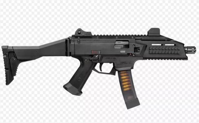 蝎子半自动9毫米手枪口径冲锋枪与其全自动的evo3 a1 很像.