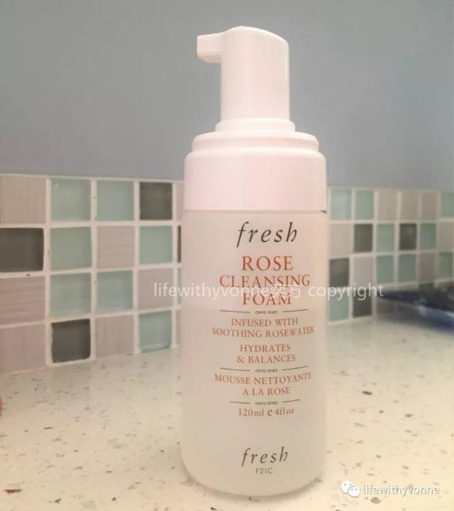 fresh rose cleansing foam