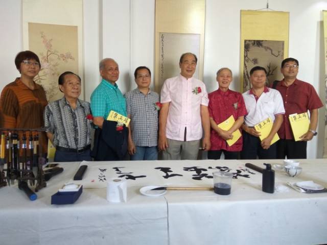马来西亚著名华裔书法家王雅书法展在马六甲举行