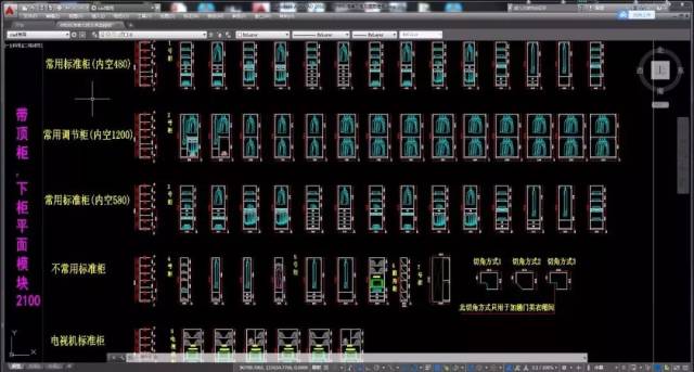 标准衣柜绘图设计cad图库 | 模块组合设计步骤指引