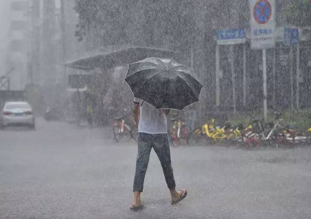 城表情 | 暴雨倾盆,行人躲避不及