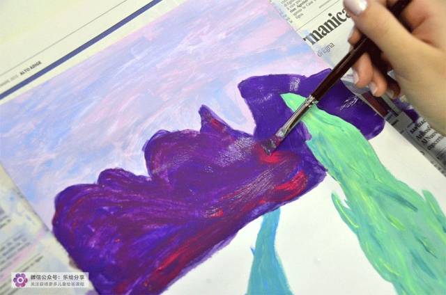 少儿美术参考课例|水粉与油画棒,丰富绚丽的色彩