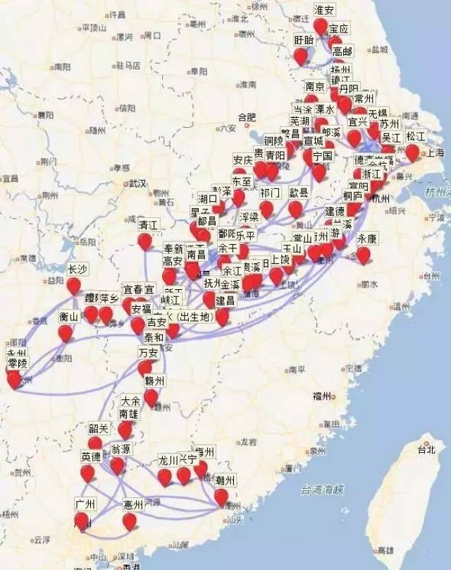 关于"旅行"你就别嘚瑟了,看看李白,苏轼的地图打卡纪念!