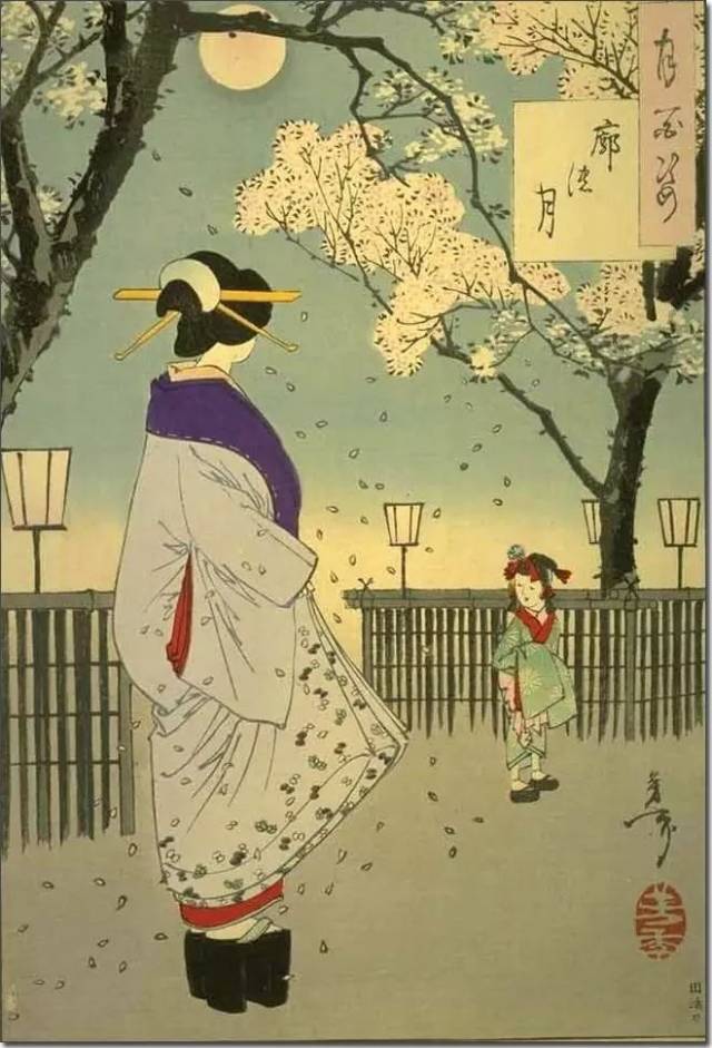 小央美美术:日本顶级浮世绘画家,笔下千变万化的月色图