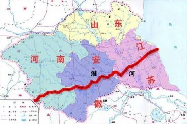 淮河至长江地区水系茂密,支流众多,例如淮河的支流颍水,涡水,泗水