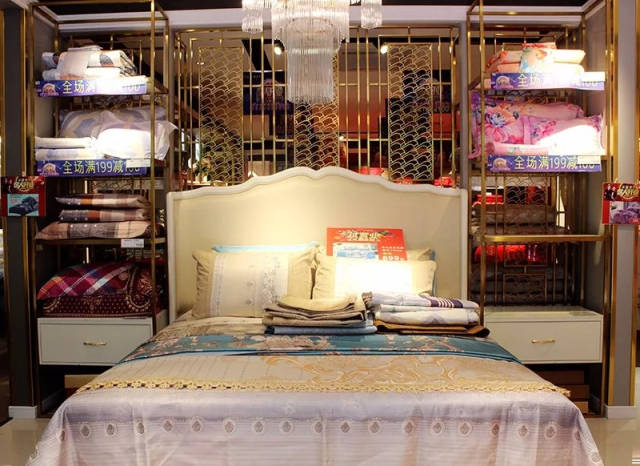 水星家纺装修店图片,装修图片,客厅装修图片_大山谷图库